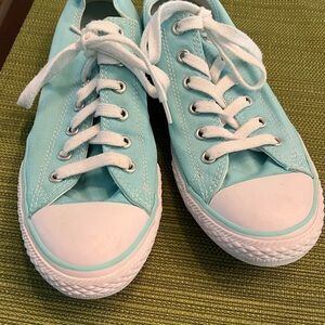 Converse Chuck Taylor All Star Sneakers 5 Double Tongue Aqua Blue